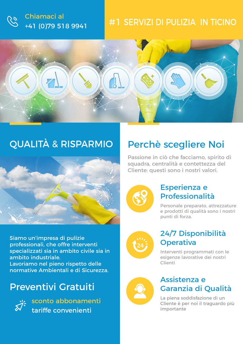 Preventivo per pulizie Bellinzona